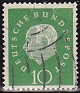 Germany 1957 Personajes 10 Pfennig Verde Scott 794